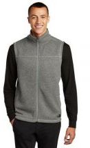 The North Face Adult Unisex 100% Recycled Polyester Sweater Fleece Vest With Pockets